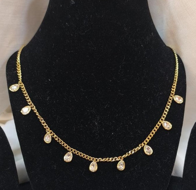 Zainif Glistening Drops Necklace