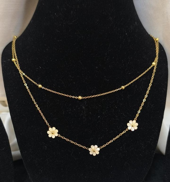 Zainif Daisy Chain Layers Necklace