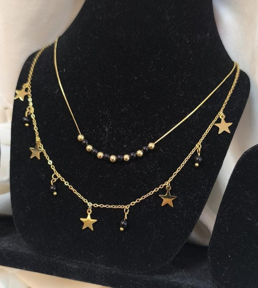 Zainif Celestial Night Layers Necklace